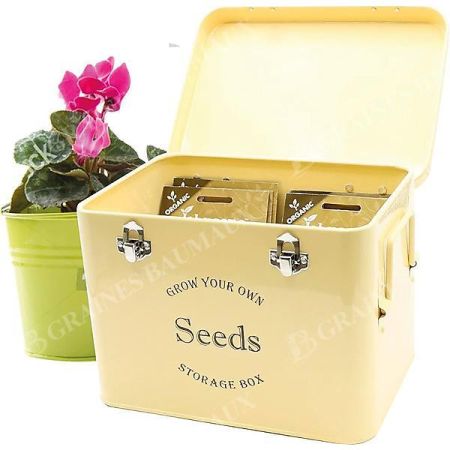 BOÎTE MÉTAL de STOCKAGE pour SEMENCES