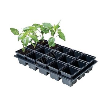 PLATEAU de 15 POTS CARRÉS de 7 cm