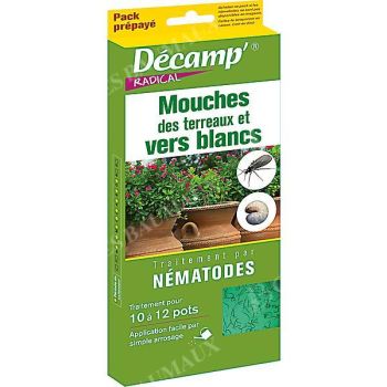 NÉMATODES contre VERS BLANCS et MOUCHES du TERREAU