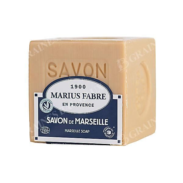 SAVON de MARSEILLE pour le LINGE CUBE de 400 g.