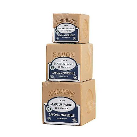 SAVON de MARSEILLE pour le LINGE CUBE de 400 g.
