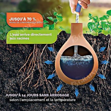 OLLA POT d’IRRIGATION en terre cuite 3,7 litres