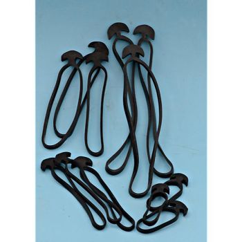 BRACELETS ÉLASTIQUES avec ANCRE 100 mm de long x 4 mm de...